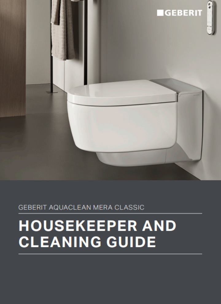 Geberit AquaClean Mera Classic Housekeeping Guide