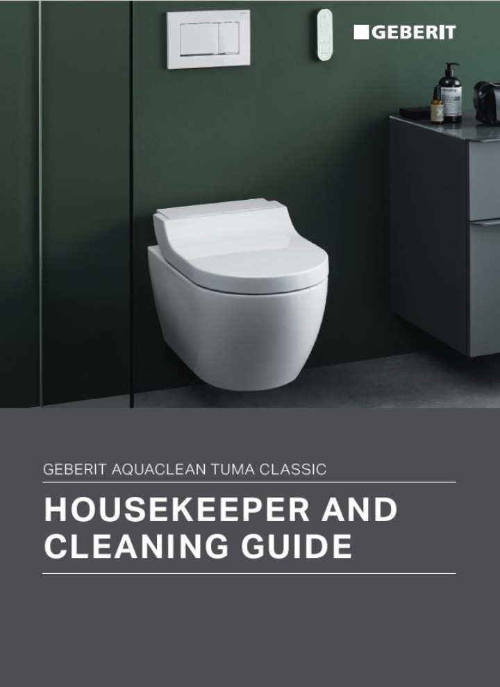 Geberit AquaClean Tuma Classic Housekeeping Guide